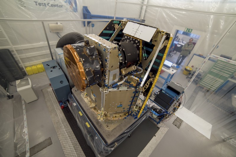 CHEOPS - CHaracterising ExOPlanet Satellite - is the first mission dedicated to searching for exoplanets. The vibration test of the structural model at RUAG Space in Zurich in 2015 simulated the high vibration launch of the satellite into the earth orbit